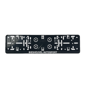 Biesheuvel Autosport - License plate