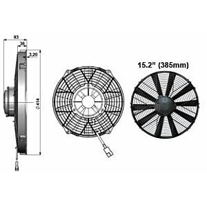 Fan 15.2 Inch (385mm)